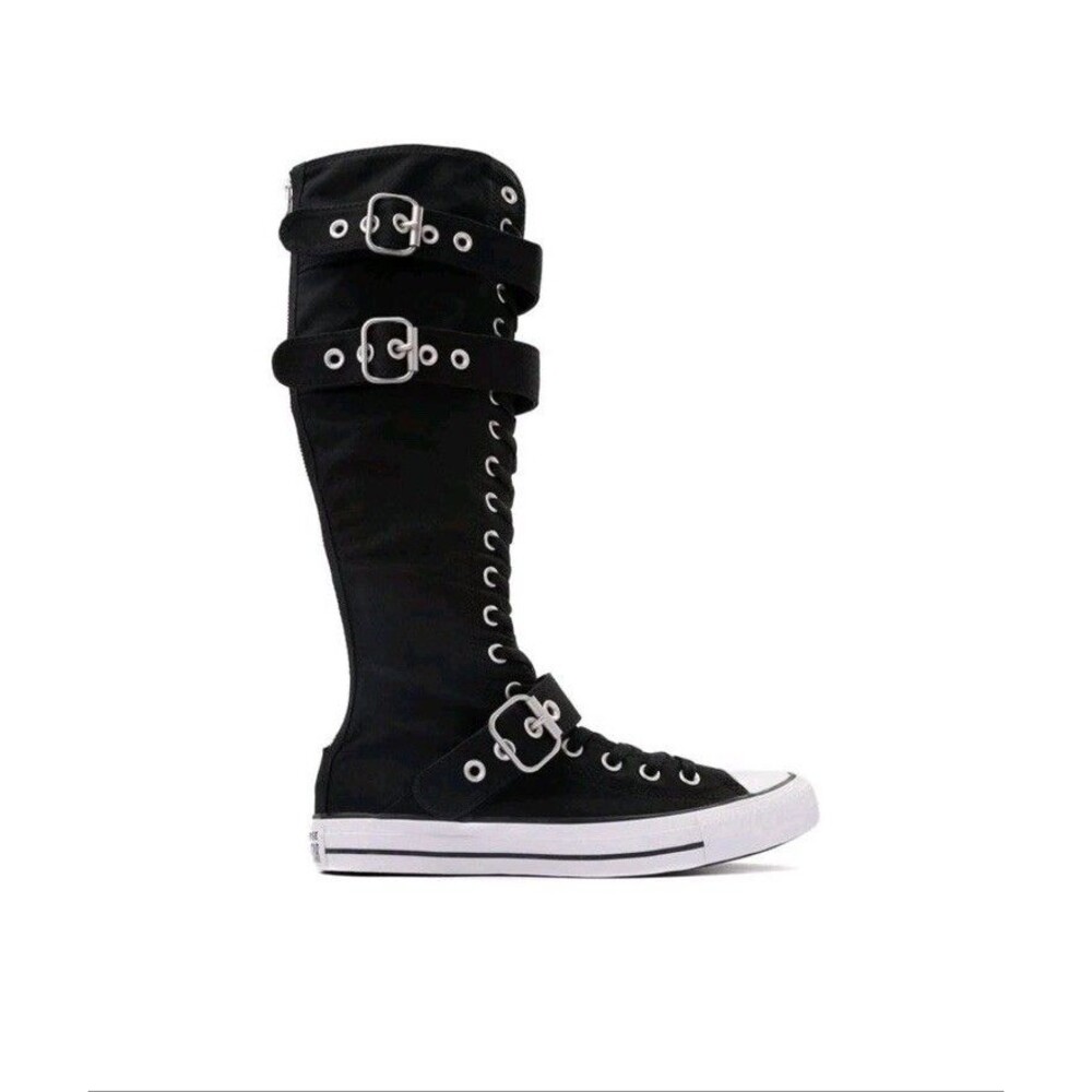 New Chuck Taylor All Star XX-Hi Knee High Converse Boots Womens 8 Straps Buckles - Picture 13 of 13